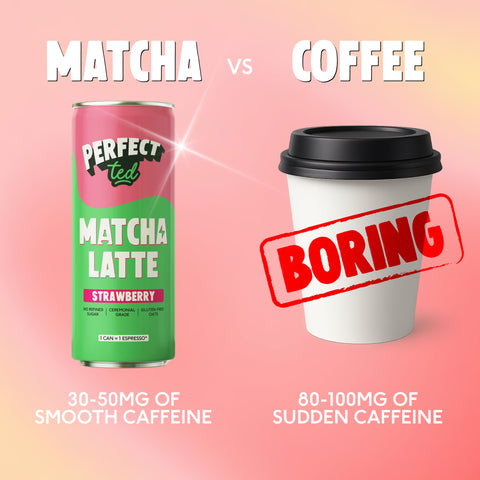 Strawberry Oat Matcha Latte