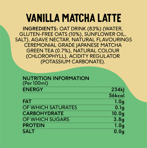 Vanilla Oat Matcha Latte