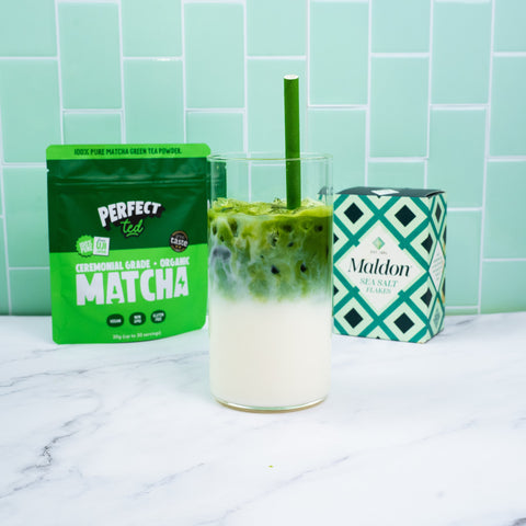 Maldon Sea Salt Matcha Latte Recipe - PerfectTed