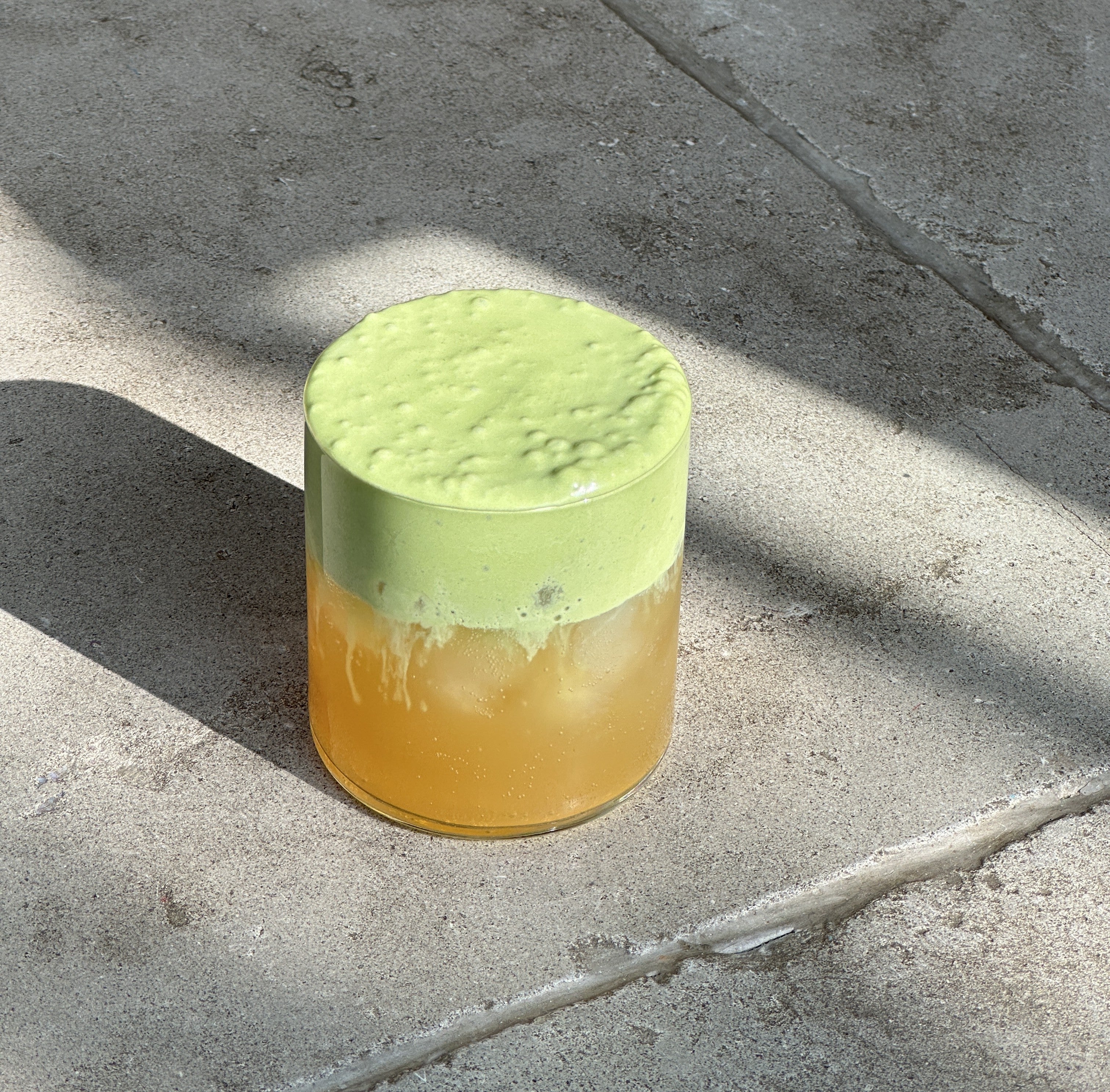 pear ginger healthy energy with matcha cream top – PerfectTed
