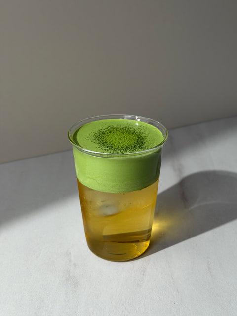 perfectted apple juice matcha cloud recipe - PerfectTed