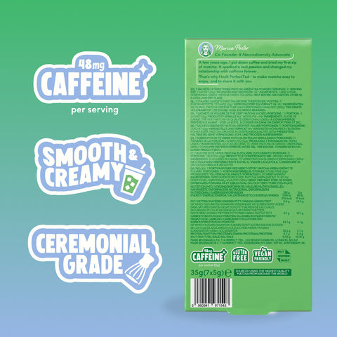 sweetened ceremonial grade matcha sachets