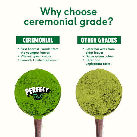sweetened ceremonial grade matcha sachets