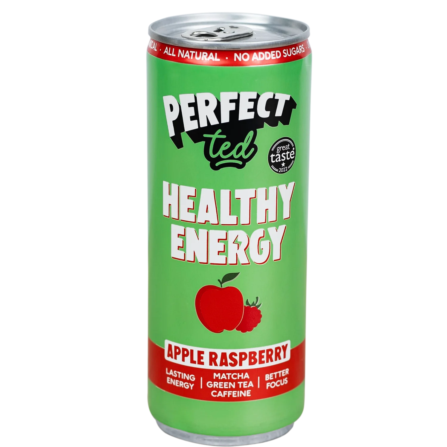 Front of Can photo of PerfectTed Apple Raspberry energy drink