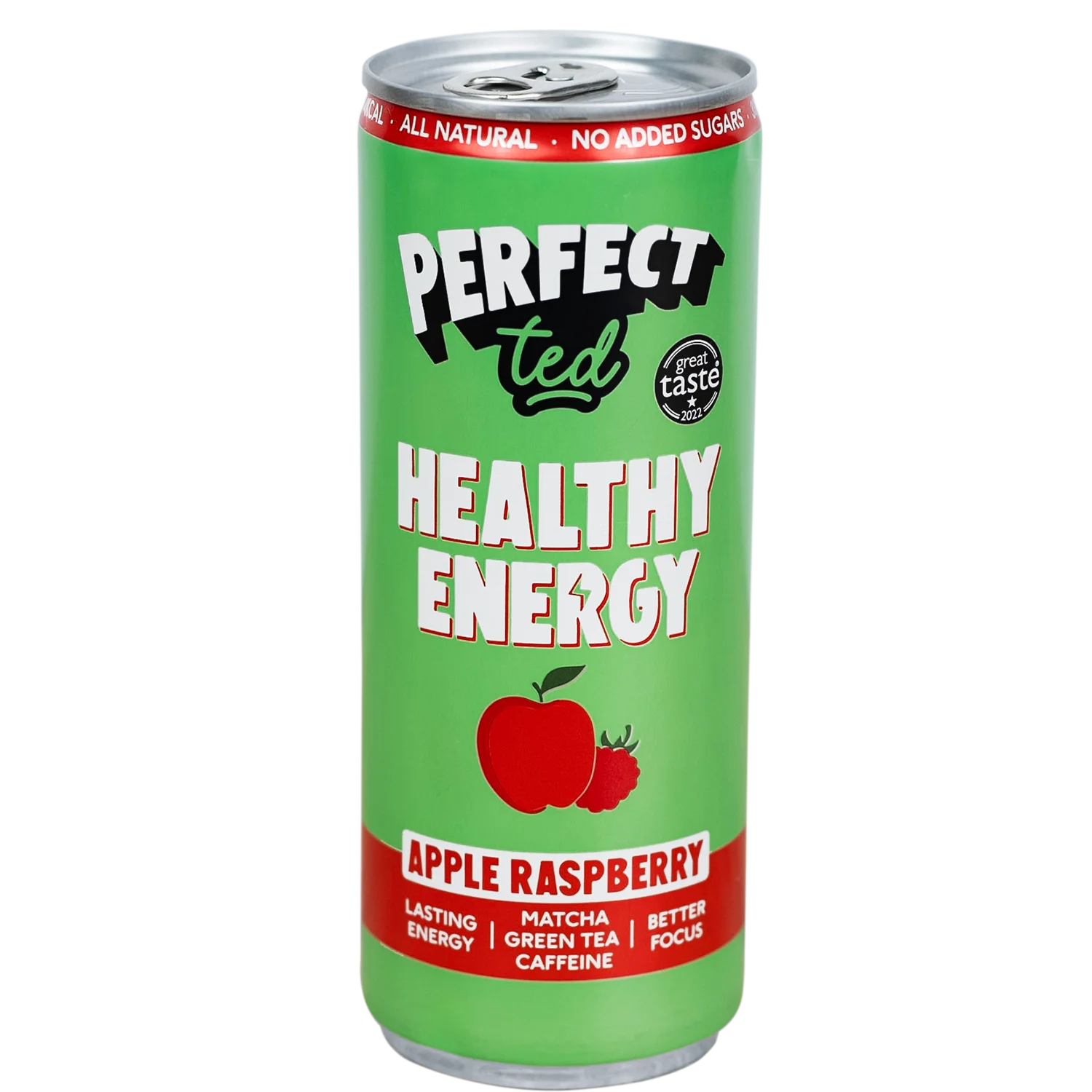 Apple Raspberry Natural Energy Drink – PerfectTed