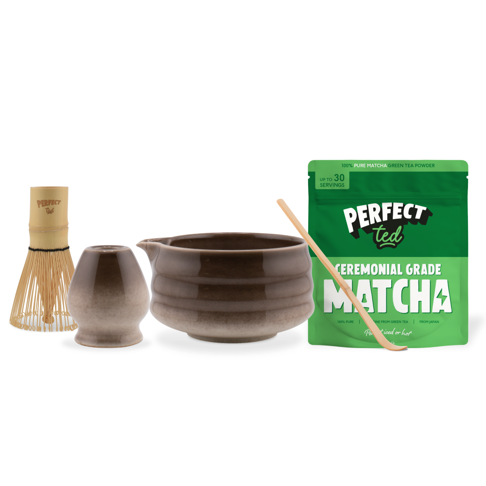 perfect ted brown matcha set