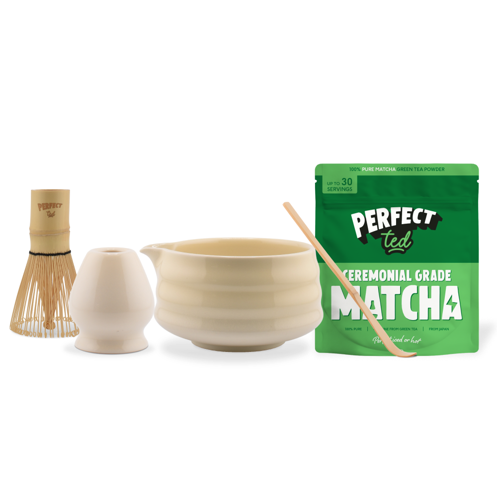 perfect ted butter yellow matcha set