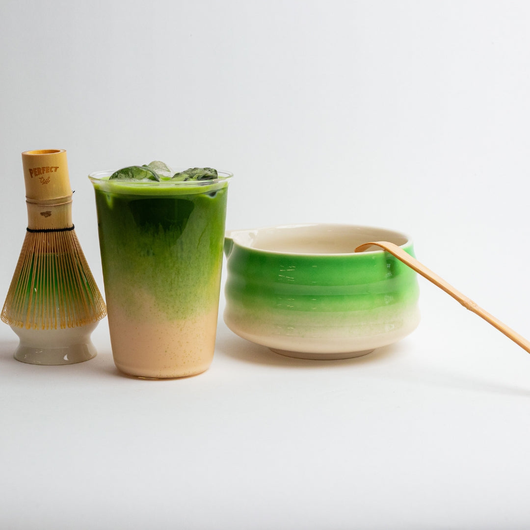 perfect ted green matcha set