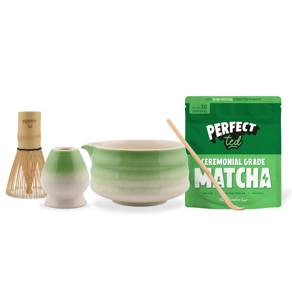 perfect ted green matcha set