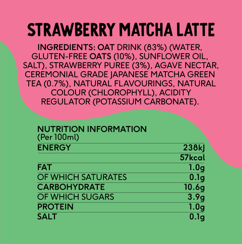 Strawberry Oat Matcha Latte