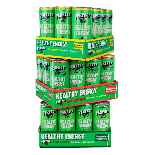 Perfect Ted Match Energy drinks bundle, containing 36 cans of mixed flavours.
