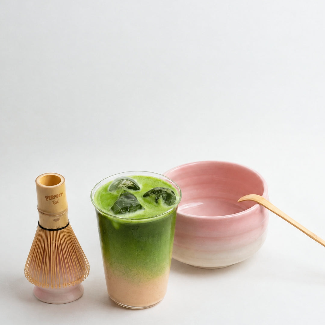 perfect ted pink matcha set