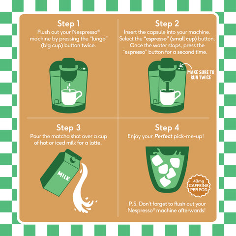 Salted Caramel Matcha Nespresso® Compatible Pods