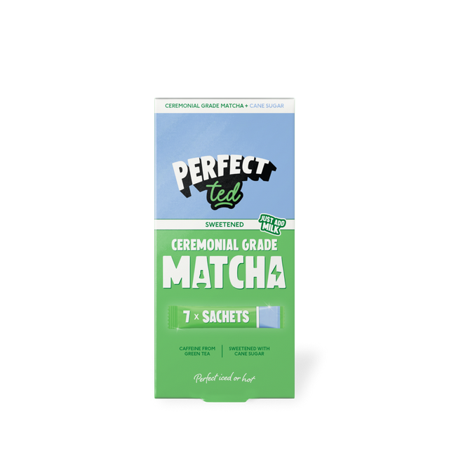 sweetened ceremonial grade matcha sachets
