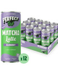 blueberry oat matcha latte - PerfectTed - Matcha Latte