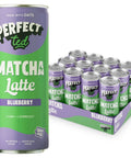 blueberry oat matcha latte - PerfectTed - Matcha Latte