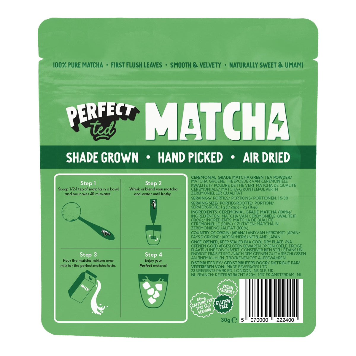Original Matcha Powder 30g Pouch – PerfectTed