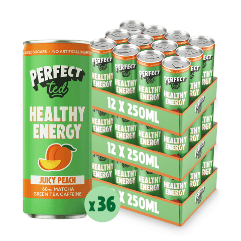 juicy peach healthy energy - PerfectTed - Energy Drinks