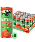 juicy peach matcha energy drink - PerfectTed -