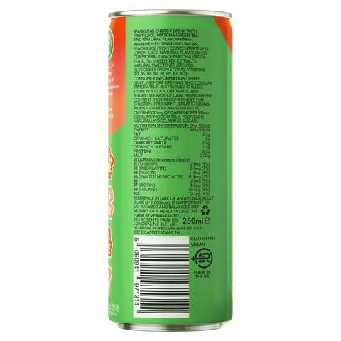 juicy peach matcha energy drink - PerfectTed - unlisted