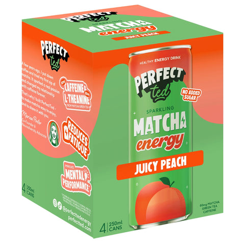 juicy peach matcha energy drink - PerfectTed - unlisted