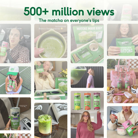lemon lime matcha energy drink - PerfectTed -