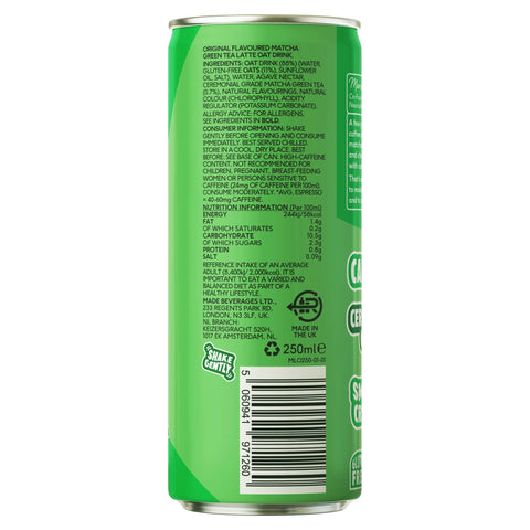 original oat matcha latte - PerfectTed - Matcha Latte