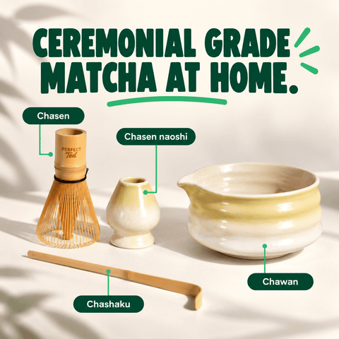 perfect ted butter yellow matcha set - PerfectTed -