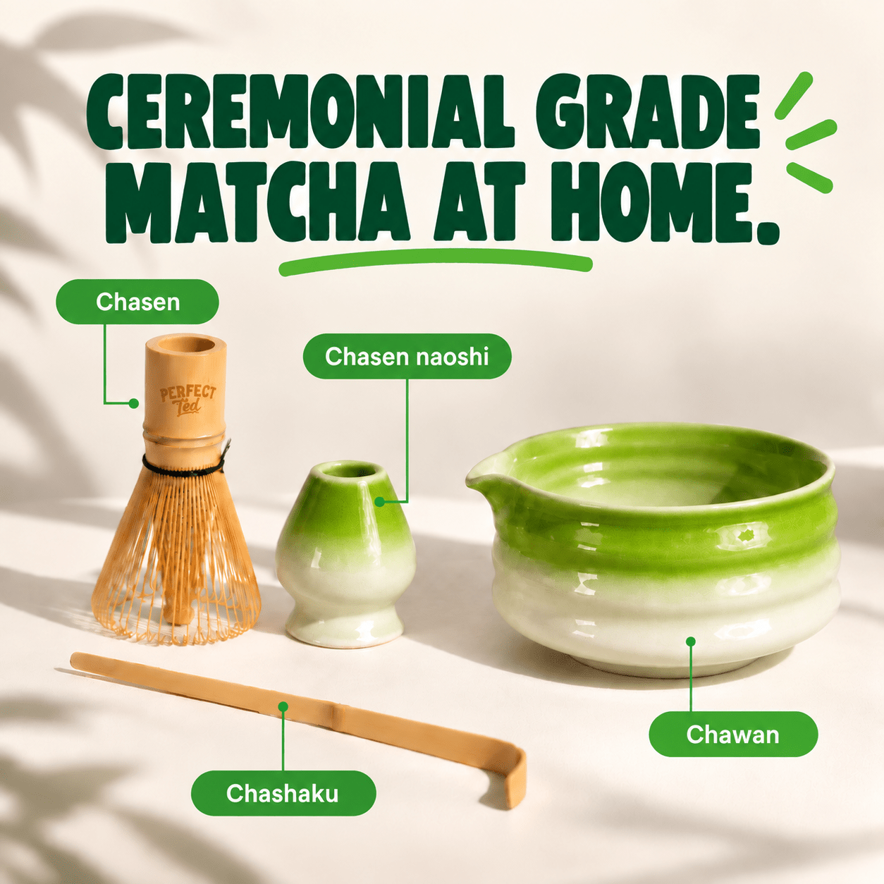 perfect ted green matcha set - PerfectTed -