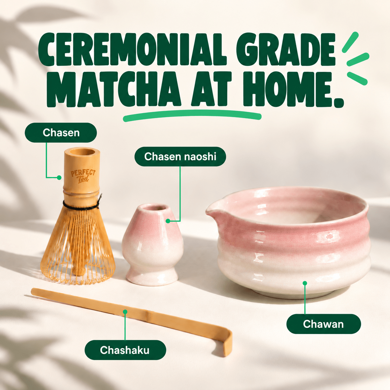 perfect ted pink matcha set - PerfectTed -