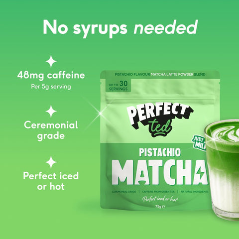pistachio matcha powder - PerfectTed -