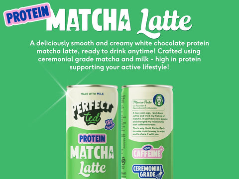 Protein Matcha Latte - White Chocolate - PerfectTed - Matcha Latte