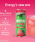strawberry matcha energy drink - PerfectTed -
