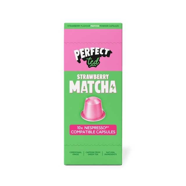 strawberry matcha nespresso® compatible pods - PerfectTed - Matcha Pods
