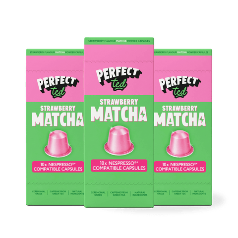 Strawberry Matcha Nespresso® Compatible Pods - PerfectTed - Matcha Pods
