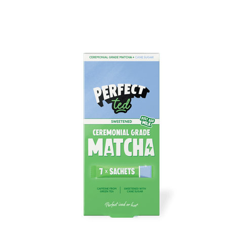 sweetened ceremonial grade matcha sachets - PerfectTed -