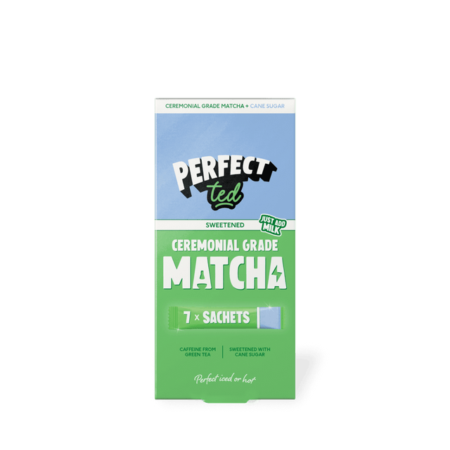 sweetened ceremonial grade matcha sachets - PerfectTed -