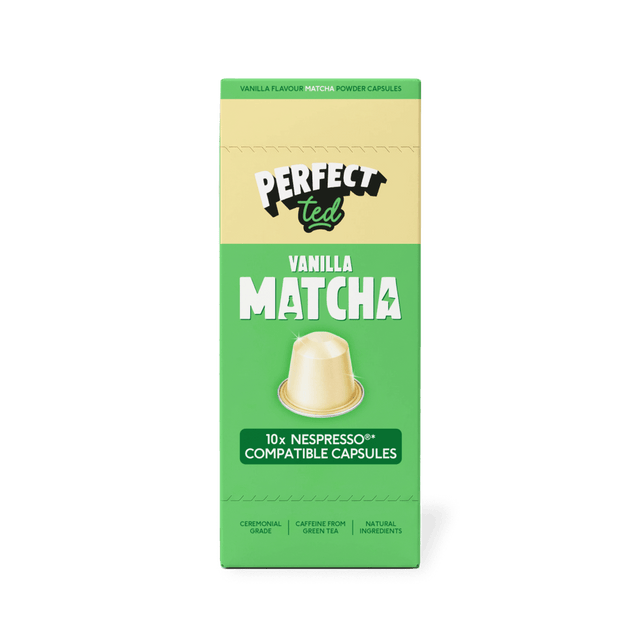 vanilla matcha nespresso® compatible pods - PerfectTed - Matcha Pods