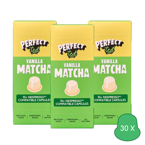Vanilla Matcha Nespresso® Compatible Pods - PerfectTed - Matcha Pods