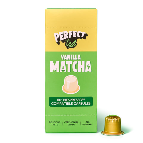 Vanilla Matcha Nespresso® Compatible Pods - PerfectTed - Matcha Pods