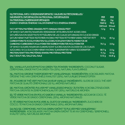 vanilla matcha powder - PerfectTed - Matcha Powder