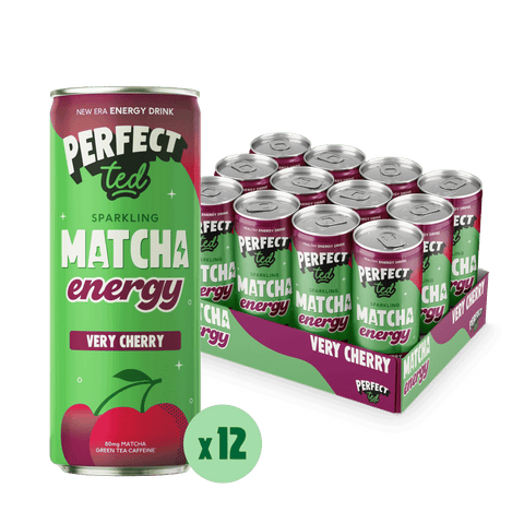 very cherry matcha energy drink - PerfectTed -