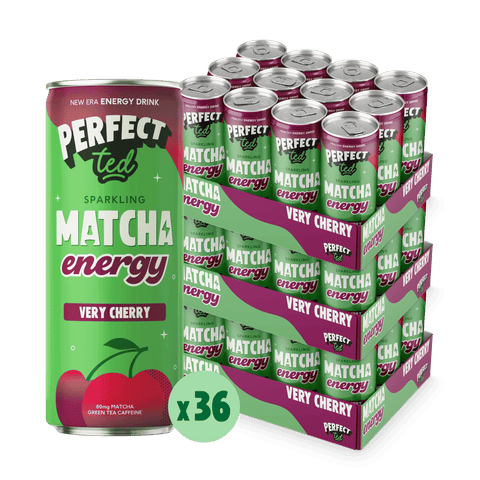 very cherry matcha energy drink - PerfectTed -