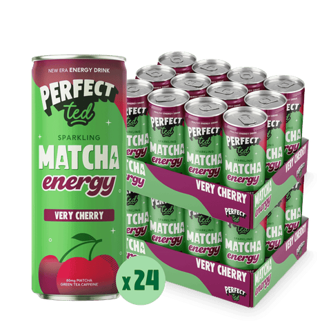 very cherry matcha energy drink - PerfectTed -