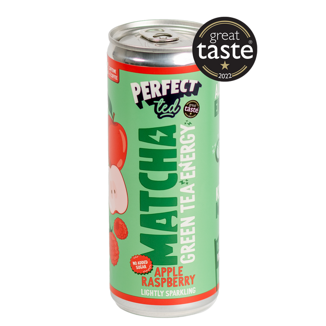 Perfect Ted Apple and Raspberry Matcha Energy Drink